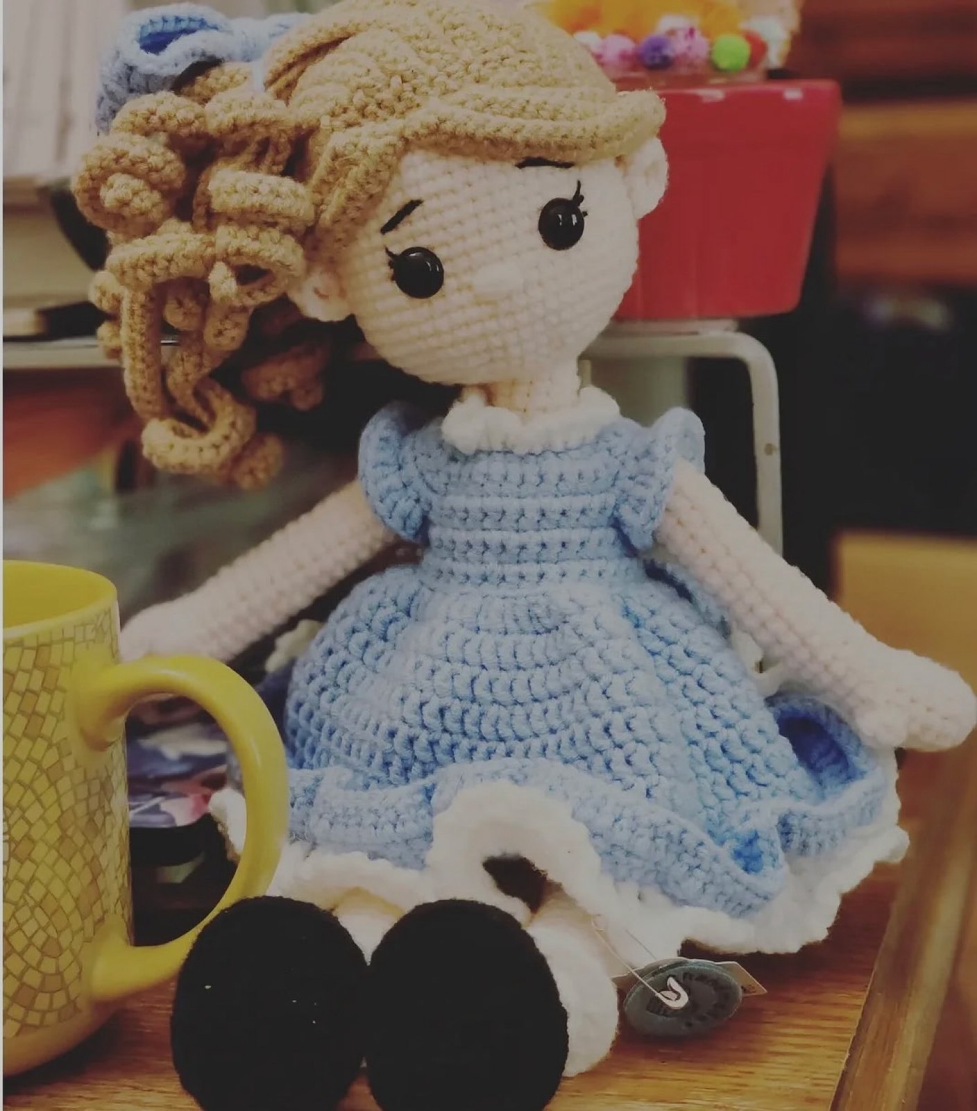 Blue-Dress Doll